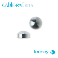  Feeney® CableRail Kits End Cap, Stainless Steel Dome (4 Each) 