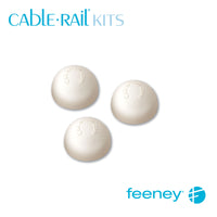  Feeney® CableRail Kits End Cap, White (10 Each)  