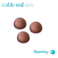  Feeney® CableRail Kits End Cap, Brown (10 Each)  