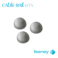  Feeney® CableRail Kits End Cap, Silver (10 Each)  