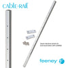  Feeney® CableRail Level Aluminum Intermediate Picket, Silver (Each) 