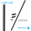  Feeney® CableRail Level Aluminum Intermediate Picket, Black (Each) 