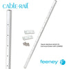  Feeney® CableRail Level Aluminum Intermediate Picket, White (Each) 