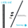  Feeney® CableRail Stair Aluminum Intermediate Picket, Black (Each) 