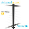  Feeney® DesignRail® Classic Kits Intermediate (Level) Post Kit (42" - Black) 