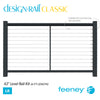  Feeney® DesignRail® Classic Kits (Level) Rail Kit (42" - Textured Black) 