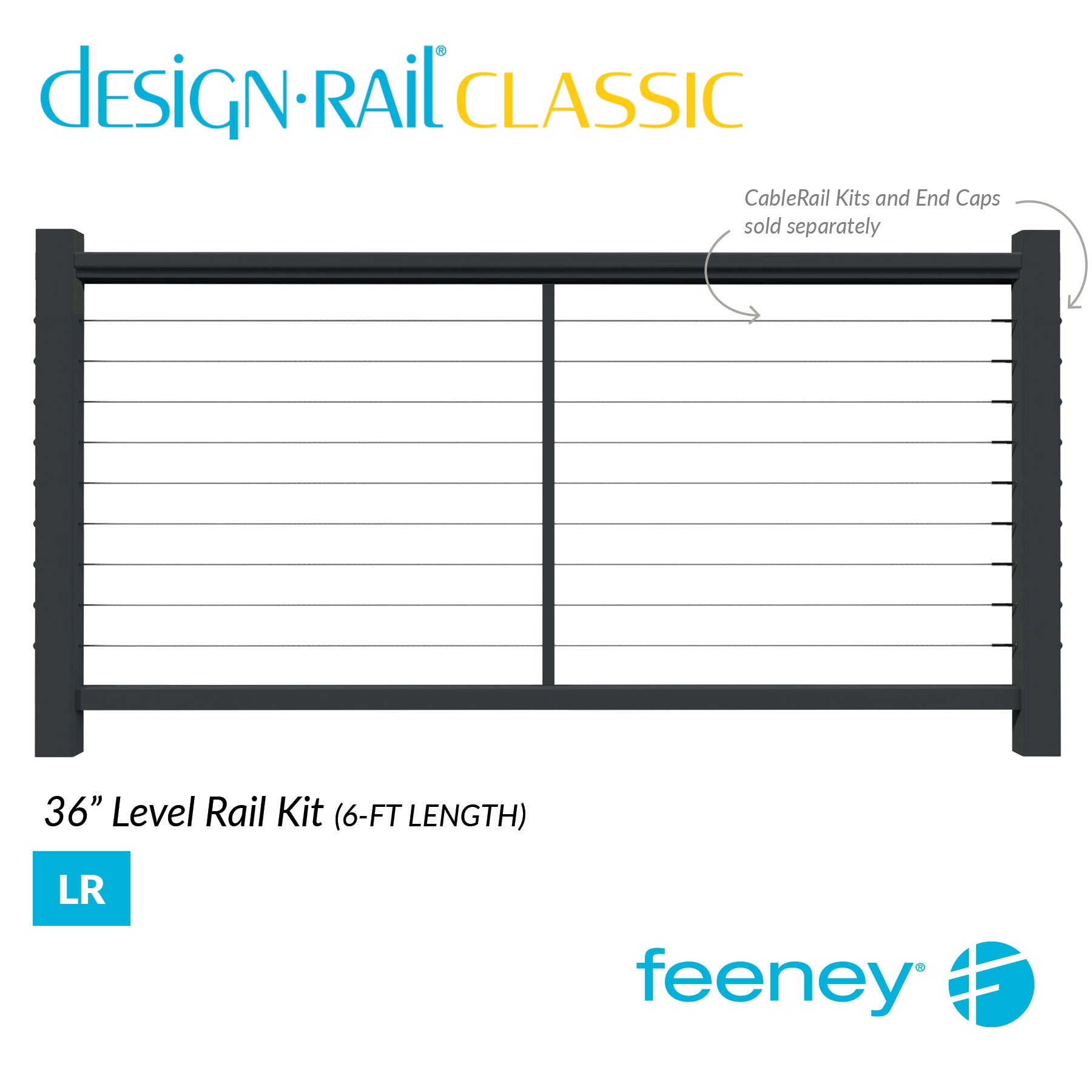  Feeney® DesignRail® Classic Kits (Level) Rail Kit (36