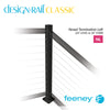  Feeney® DesignRail® Classic Kits (Level to Stair) Left-Hand Newel Post Kit (36" - Textured Black) 