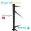  Feeney® DesignRail® Classic Kits (Level to Stair) Right-Hand Newel Post Kit (42" - Black) 