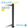  Feeney® DesignRail® Classic Kits (Level) Threaded Terminal Post Kit (42" - Black) 