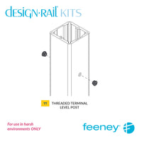  Feeney® DesignRail® Isolation Bushings for Level Threaded Terminal Post (26 EA) 