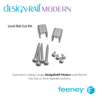  Feeney® DesignRail® Modern Kits (Level) Rail Cut Kit (Black)  