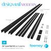  Feeney® DesignRail® Modern Kits (Level) Rail Kit (36"- 8'- Black) 