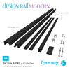  Feeney® DesignRail® Modern Kits (Level) Rail Kit (36"- 6'- Black) 