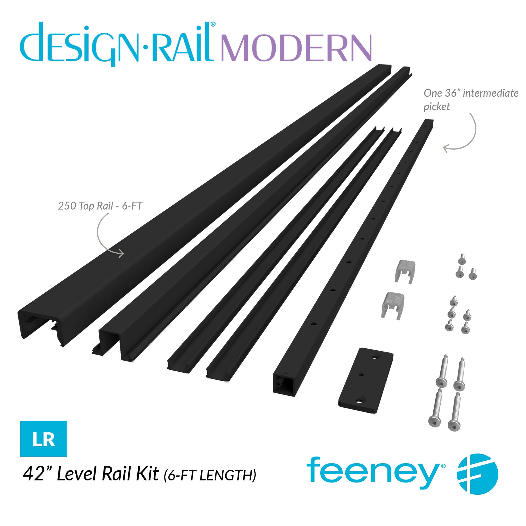  Feeney® DesignRail® Modern Kits (Level) Rail Kit (42