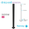  Feeney® DesignRail® Modern Kits (Level to Stair) Passthrough Newel Post Kit (42" - Black) 