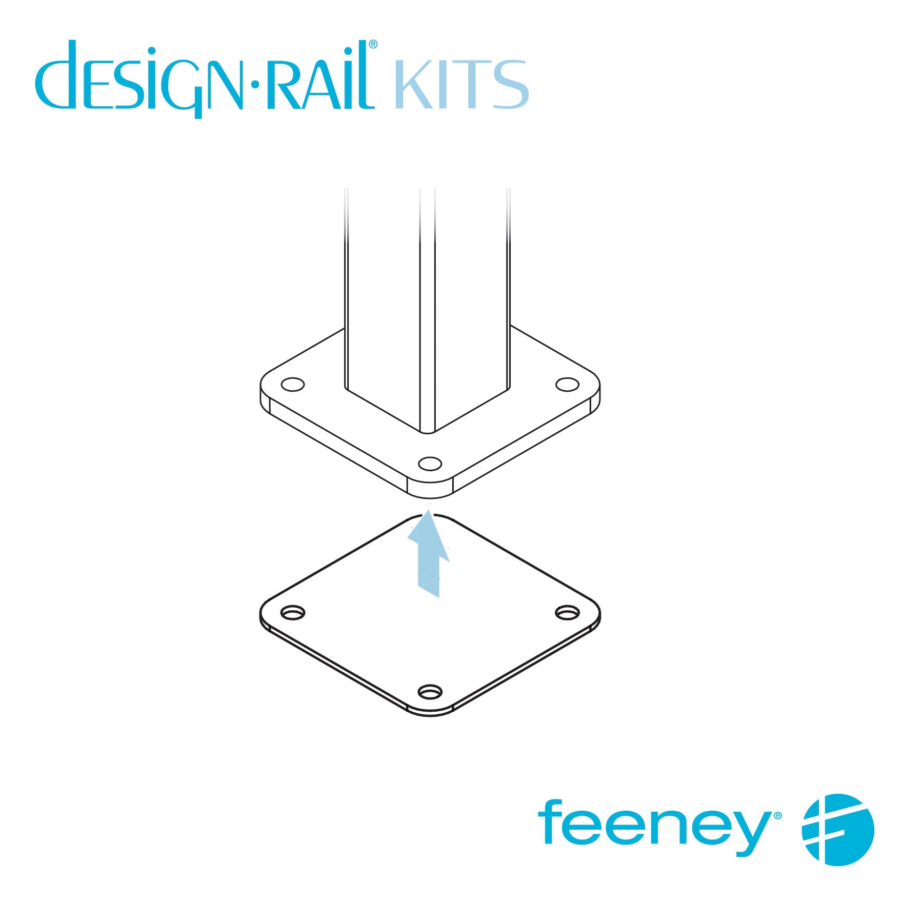  Feeney® DesignRail® Isolation Bushings for Stair Intermediate Picket (26 EA) 