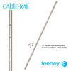  Feeney® CableRail Level (42") Stainless Steel Intermediate Picket, Wood (Each) 